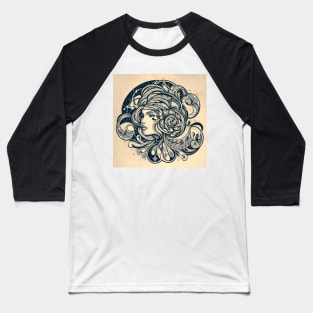 Cancer Zodiac Lady Baseball T-Shirt